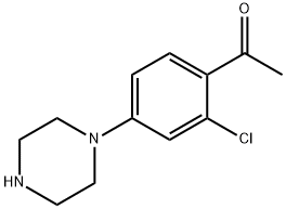 Ethanone, 1-[2-chloro-4-(1-piperazinyl)phenyl]- Struktur