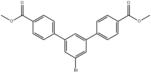 dimethyl 5'-bromo-[1,1':3',1''-terphenyl]-4,4''-dicarboxylate Struktur