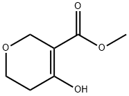 2H-Pyran-3-carboxylic acid, 5,6-dihydro-4-hydroxy-, methyl ester Struktur