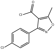 4-Isoxazolecarbonyl chloride, 3-(4-chlorophenyl)-5-methyl- Struktur