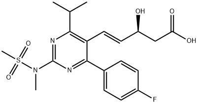 Rosuvastatin Substituted Hydroxy Pentenoic Acid Struktur