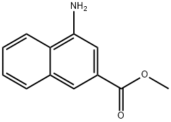 2-Naphthalenecarboxylic acid, 4-amino-, methyl ester Struktur