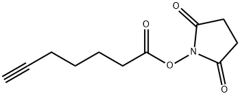 2,5-Dioxopyrrolidin-1-yl hept-6-ynoate Struktur