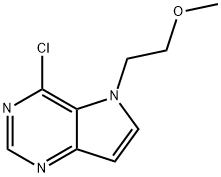 4-chloro-5-(2-methoxyethyl)-5H-pyrrolo[3,2-d]pyrimidine Struktur