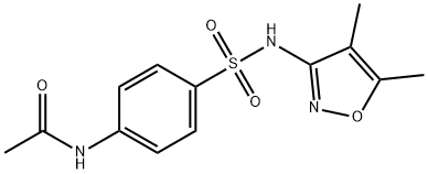 4-[(4,5-Dimethyl-3-isoxazolyl)sulfamoyl]acetanilide Struktur