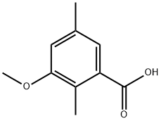 3-Methoxy-2,5-dimethylbenzoic Acid Struktur