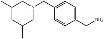 {4-[(3,5-dimethylpiperidin-1-yl)methyl]phenyl}methanamine Struktur