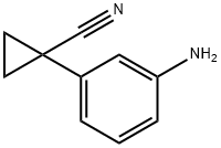 Cyclopropanecarbonitrile, 1-(3-aminophenyl)- Struktur