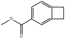 Bicyclo[4.2.0]octa-1,3,5-triene-3-carboxylic acid, methyl ester Struktur