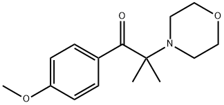 1-Propanone, 1-(4-methoxyphenyl)-2-methyl-2-(4-morpholinyl)- Struktur