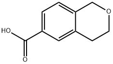 3,4-dihydro-1H-2-benzopyran-6-carboxylic acid Struktur