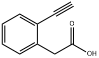 2-(2-ethynylphenyl)acetic acid Struktur