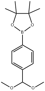 1,3,2-Dioxaborolane, 2-[4-(dimethoxymethyl)phenyl]-4,4,5,5-tetramethyl- Struktur