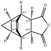 (3aα,4β,4aα,5aα,6β,6aα)-4,4a,5,5a,6,6a-hexahydro-4,6-etheno-1H-cycloprop[f]isobenzofuran-1,3(3aH)-dione Struktur