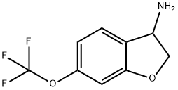 3-Benzofuranamine, 2,3-dihydro-6-(trifluoromethoxy)- Struktur