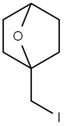 7-Oxabicyclo[2.2.1]heptane, 1-(iodomethyl)- Struktur