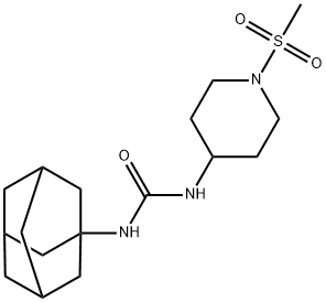 1-Adamantan-1-yl-3-[1-(methylsulfonyl)-4-piperidinyl]urea Struktur