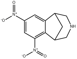 1,5-Methano-1H-3-benzazepine, 2,3,4,5-tetrahydro-6,8-dinitro- Struktur