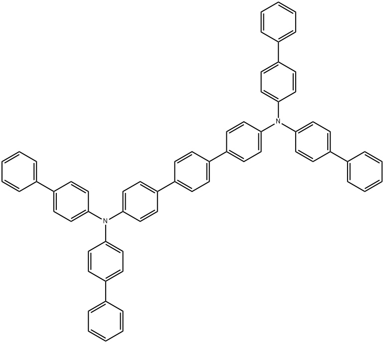 N4,N4,N4'',N4''-Tetrakis([1,1'-biphenyl]-4-yl)-[1,1':4',1''-terphenyl]-4,4''-diamine Struktur