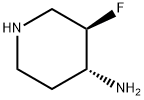 4-Piperidinamine, 3-fluoro-, (3R,4R)- Struktur