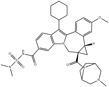 Beclabuvir Struktur