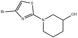 4-Bromo-2-(piperidin-3-ol)thiazole Struktur