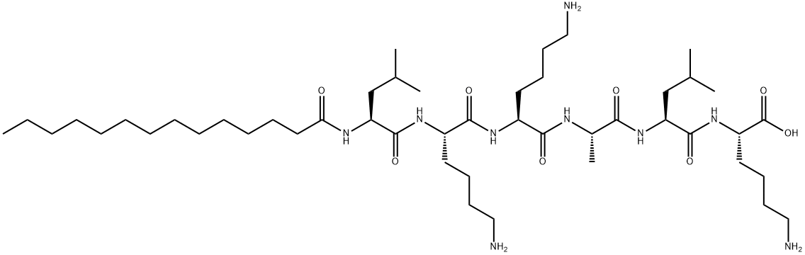 Myristoyl Hexapeptide-16 Struktur