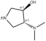 trans-4-(dimethylamino)-3-pyrrolidinol(SALTDATA: 2HCl) Struktur