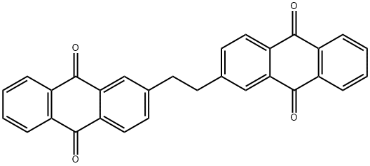 9,10-Anthracenedione, 2,2'-(1,2-ethanediyl)bis- Struktur