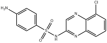 5-chloroquinoxaline-2-sulfanilamide Struktur