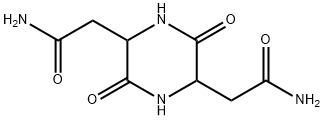 2,5-Piperazinediacetamide, 3,6-dioxo- Struktur