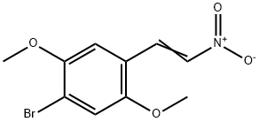 Benzene, 1-bromo-2,5-dimethoxy-4-(2-nitroethenyl)- Struktur