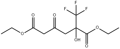 Hexanedioic acid, 2-hydroxy-4-oxo-2-(trifluoromethyl)-, 1,6-diethyl ester Struktur