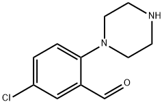 5-chloro-2-(piperazin-1-yl)benzaldehyde Struktur