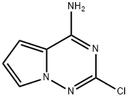 Pyrrolo[2,1-f][1,2,4]triazin-4-amine, 2-chloro- Struktur