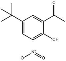 1-[5-(1,1-Dimethylethyl)-2-hydroxy-3-nitrophenyl]ethanone Struktur