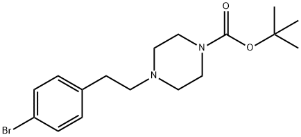 tert-butyl 4-(4-bromophenethyl)piperazine-1-carboxylate Struktur