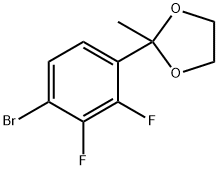 1,3-Dioxolane, 2-(4-bromo-2,3-difluorophenyl)-2-methyl- Struktur