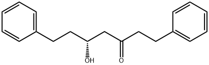 (5R)-5-Hydroxy-1,7-diphenyl-3-heptanone Struktur