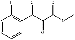 Benzenepropanoic acid, β-chloro-2-fluoro-α-oxo-, Methyl ester Struktur