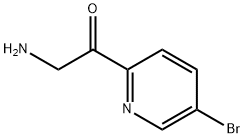 2-amino-1-(5-bromopyridin-2-yl)ethan-1-one Struktur