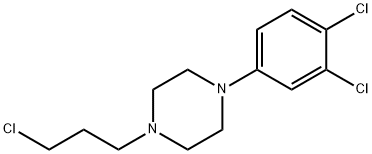 1-(3-chloropropyl)-4-(3,4-dichlorophenyl)piperazine Struktur