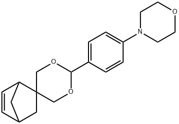 4-(4-spiro[1,3-dioxane-5,5'-bicyclo[2.2.1]hept-2-ene]-2-ylphenyl)morpholine Struktur