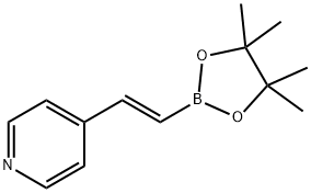 Pyridine, 4-[(1E)-2-(4,4,5,5-tetramethyl-1,3,2-dioxaborolan-2-yl)ethenyl]- Struktur