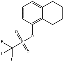 Methanesulfonic acid, 1,1,1-trifluoro-, 5,6,7,8-tetrahydro-1-naphthalenyl ester Struktur