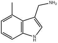 1H-Indole-3-methanamine, 4-methyl- Struktur