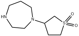 1H-1,4-Diazepine, hexahydro-1-(tetrahydro-1,1-dioxido-3-thienyl)- Struktur