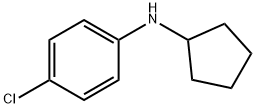 Benzenamine, 4-chloro-N-cyclopentyl- Struktur