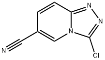 3-chloro-[1,2,4]triazolo[4,3-a]pyridine-6-carbonitrile Struktur