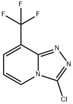 3-chloro-8-(trifluoromethyl)-[1,2,4]triazolo[4,3-a]pyridine Struktur